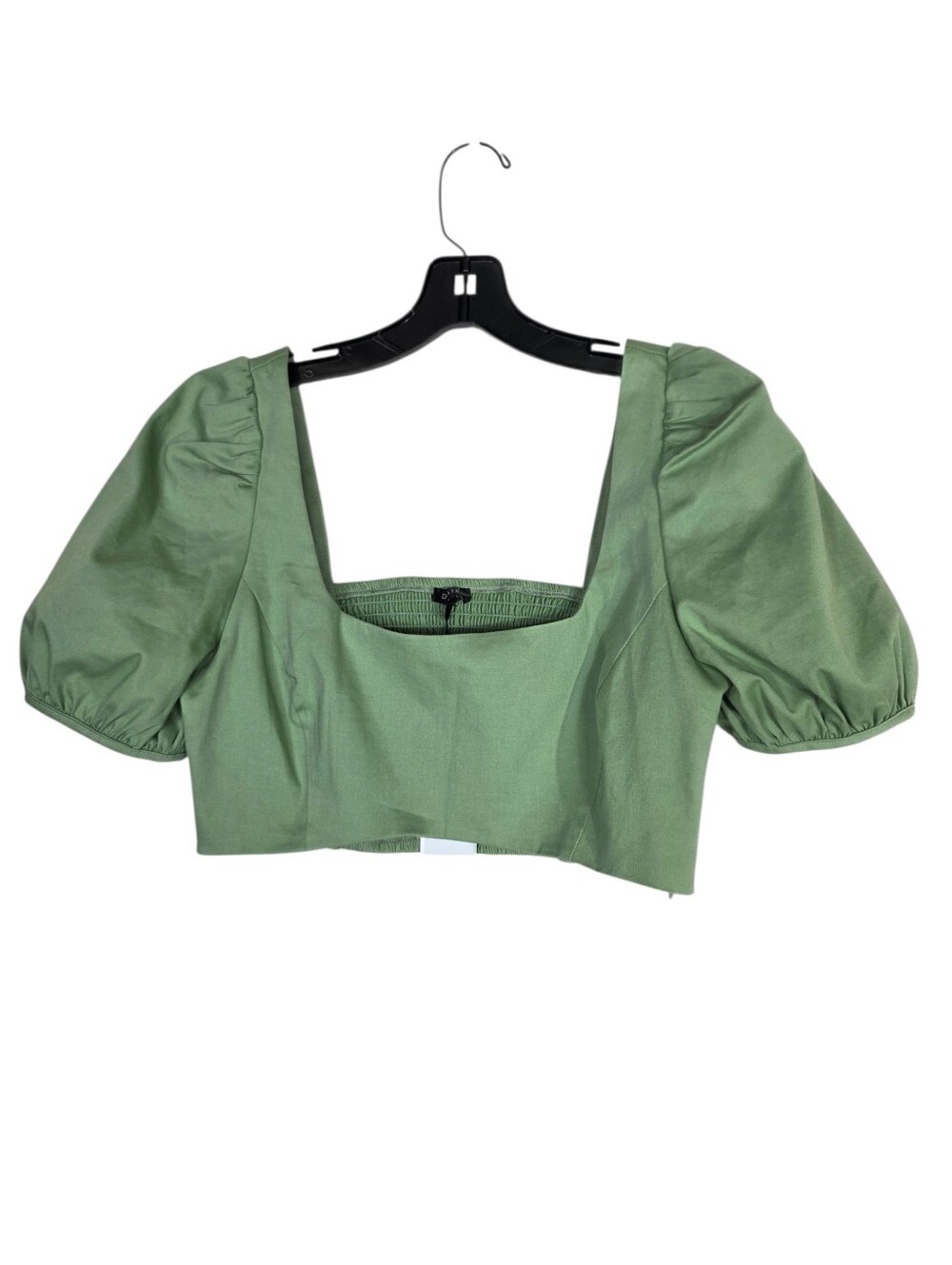 Dynamite Cropped puff short sleeves blouse